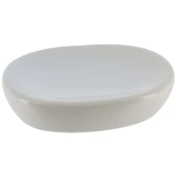 TENDANCE - Porte savon dolomite oval - blanc