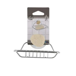 TENDANCE - Porte savon metal sur 1 ventouse 1 deco - galet