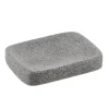TENDANCE - Porte savon polyresine - gris