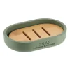 TENDANCE - Porte savon polyresine - kaki bambou