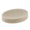 TENDANCE - Porte savon polyresine oval strie - naturel