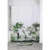 TENDANCE - Rideau de douche polyester 180x200 cm - oasis