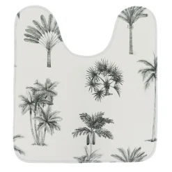 TENDANCE - Tapis contour wc microfibre imprime 45x50 cm - arizona dream