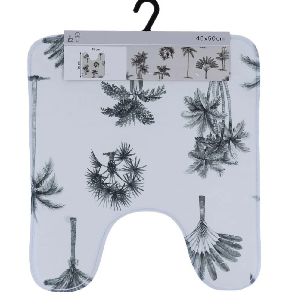 TENDANCE - Tapis contour wc microfibre imprime 45x50 cm - arizona dream