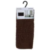 TENDANCE - Tapis microfibre boules uni 45x75cm - marron