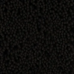 TENDANCE - Tapis microfibre petite chenille 50x80 cm - noir