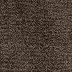 TENDANCE - Tapis microfibre double vasque 50x120cm - marron