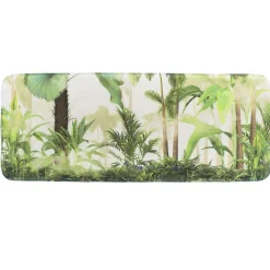 TENDANCE - Tapis microfibre imprime 45x120 cm - oasis