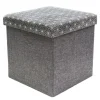 THE CONCEPT FACTORY - Coffre rangement pouf tissu