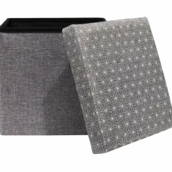 THE CONCEPT FACTORY - Coffre rangement pouf tissu