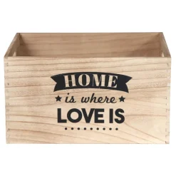 THE HOME DECO FACTORY - Caisse en bois empilables home (lot de 3)