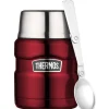 Thermos boite alimentaire isotherme 0.45l rouge - 184807