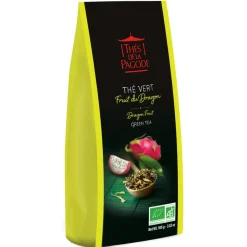THÉS DE LA PAGODE - Thé vert bio au fruit du dragon - 100g