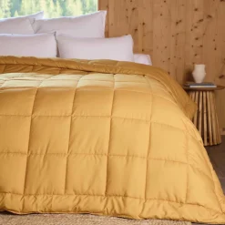 TOISON D'OR - Toison d'or - dessus de lit matelassé peau de pêche oekotex