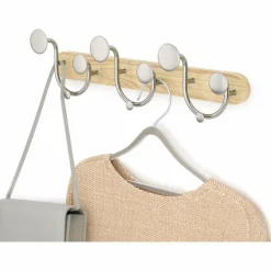 UMBRA - Patère en bois de frêne 9 crochets melody