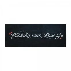 UNAMOURDETAPIS - Tapis de cuisine 50x180 lyn11 kita blanc, facile d'entretien