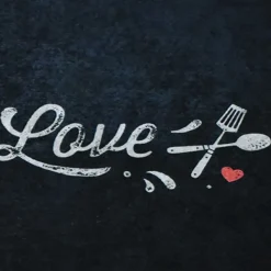 UNAMOURDETAPIS - Tapis de cuisine 50x180 lyn11 kita blanc, facile d'entretien