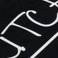 UNAMOURDETAPIS - Tapis de cuisine 50x180 noir et blanc , facile d'entretien lyn11 imp