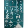 UNAMOURDETAPIS - Tapis de chambre 160x230 lyn11 etnik vert, facile d'entretien