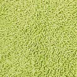 UNAMOURDETAPIS - Tapis de salle de bain fait main spaghetti vert 50x80 en coton