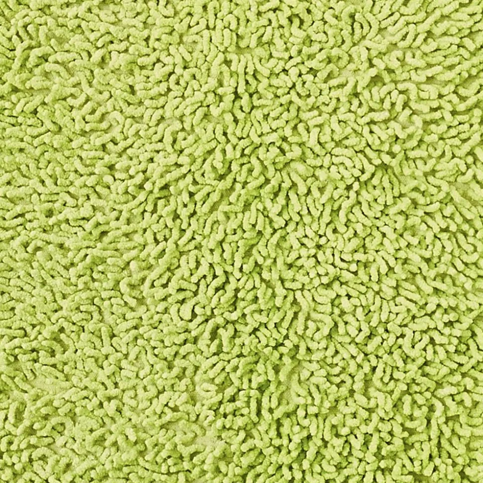 UNAMOURDETAPIS - Tapis de salle de bain fait main spaghetti vert 50x80 en coton