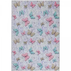 UNAMOURDETAPIS - Tapis enfant 80x150 pap ecru, très doux et facile d'entretien
