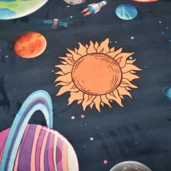 UNAMOURDETAPIS - Tapis enfant 120x170 6tem bleu, très doux et facile d'entretien