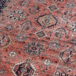 UNAMOURDETAPIS - Tapis orient 160x230 nomedi rouge , tapis en coton