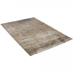 UNAMOURDETAPIS - Tapis salon 120x170 niyat argent , tapis en coton