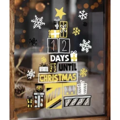 UNI BALL - Coffret de 4 marqueurs à craie Chalk Marker PWE5M - 4 coloris de fête