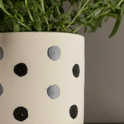 VENTURE HOME - Cache pot en grès sane 11x10 cm