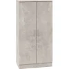 VIDAXL - Armoire à chaussures gris béton 55x35x108 cm bois d'ingénierie