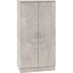 VIDAXL - Armoire à chaussures gris béton 55x35x108 cm bois d'ingénierie