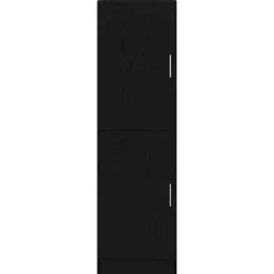 VIDAXL - Armoire de cuisine noir 38x41,5x131,5 cm bois d'ingénierie