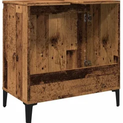 VIDAXL - Armoire d'évier vieux bois 58x33x60 cm bois d'ingénierie