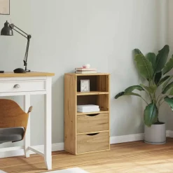 VIDAXL - Armoire latérale avec tiroirs odda 40x24x79 cm bois massif pin