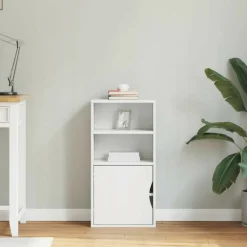 VIDAXL - Armoire latérale odda blanc 40x24x79 cm bois massif pin