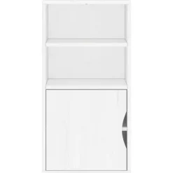 VIDAXL - Armoire latérale odda blanc 40x24x79 cm bois massif pin