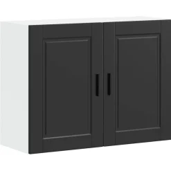 VIDAXL - Armoire murale de cuisine porto noir bois d'ingénierie
