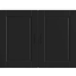 VIDAXL - Armoire murale de cuisine porto noir bois d'ingénierie