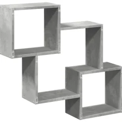 VIDAXL - Armoire murale 78x18x71 cm gris béton bois d'ingénierie