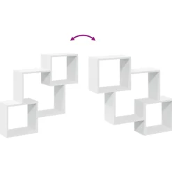 VIDAXL - Armoire murale 78x18x71 cm blanc bois d'ingénierie