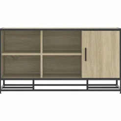 VIDAXL - Banc à chaussures chêne sonoma bois d'ingénierie et métal