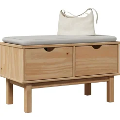 VIDAXL - Banc de couloir otta 80x40x45 cm bois de pin massif