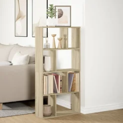 VIDAXL - Bibliothèque chêne sonoma 60x20x120 cm bois d'ingénierie