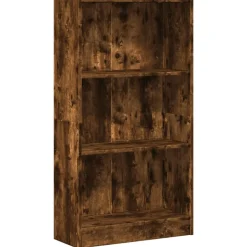VIDAXL - Bibliothèque chêne fumé 60x24x109 cm bois d'ingénierie