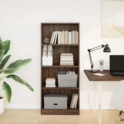 VIDAXL - Bibliothèque chêne marron 60x24x143 cm bois d'ingénierie