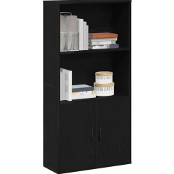 VIDAXL - Bibliothèque chêne noir 60x24x120 cm bois d'ingénierie