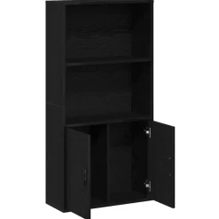 VIDAXL - Bibliothèque chêne noir 60x24x120 cm bois d'ingénierie