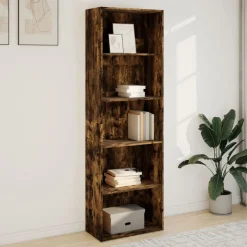 VIDAXL - Bibliothèque chêne fumé 60x30x189 cm bois d'ingénierie